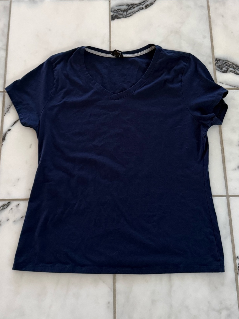 Navy Blue V-Neck T-Shirt